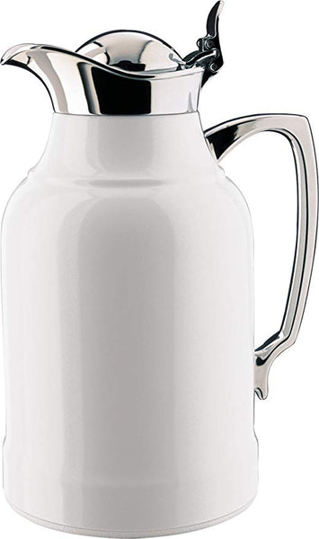 Alfi Glass Vacuum Chrome Plated Copper Thermal Carafe for Hot and Cold,  1.06 Qt