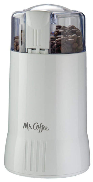 Mr. Coffee Automatic Burr Mill Coffee Grinder with 18 Custom Grinders,  Silver