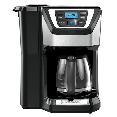 BLACK+DECKER 12-Cup Mill and Brew Coffeemaker, Black, CM5000B – Caffeinequip