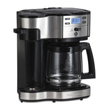 Hamilton Beach (49980A) Single Serve Coffee Maker and Coffee Pot Maker, Programmable, Stainless Steel