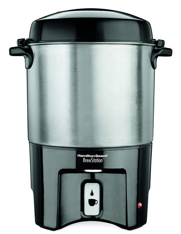 Hamilton Beach 40521 Coffee Urn and Hot Beverage Dispenser, 45 Cup, Fast  Brew, Silver