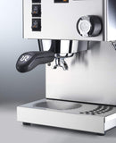 Rancilio Silvia Espresso Machine with Iron Frame and Stainless Steel Side Panels, 11.4 by 13.4-Inch